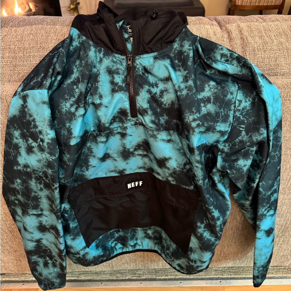 Men’s Size XL Tie-Dye Neff Hooded Windbreaker